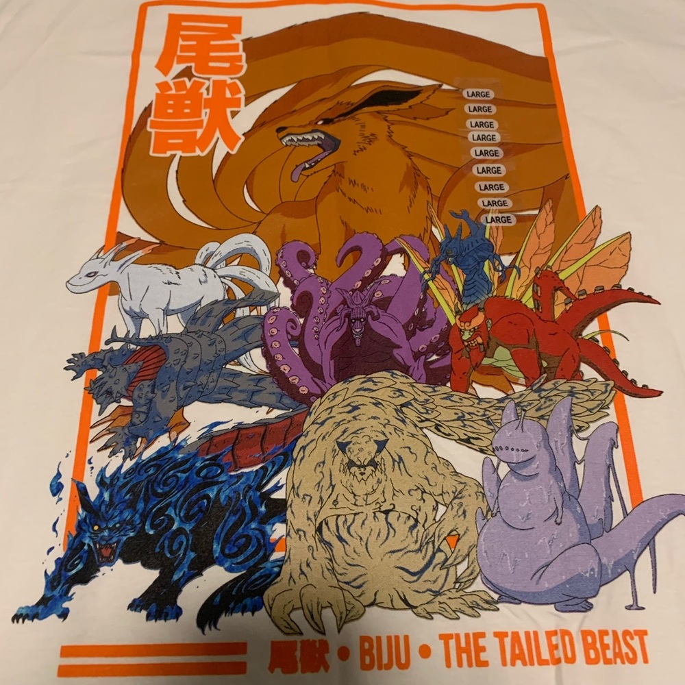Naruto Shippuden Collection Anime T-Shirt Size Large